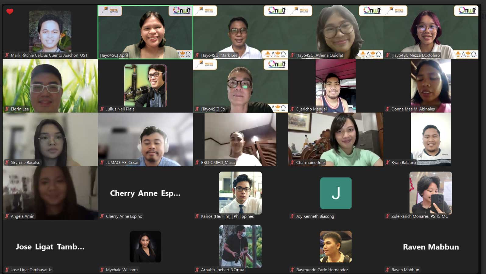 Tayo 4 Sustainable Change Participants
