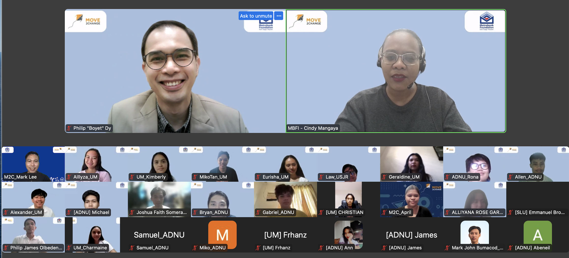 Changemaking Workshop implementation with Metrobank Foundation